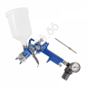 Краскораспылитель с верхним пластиковым бачком,регулятором давления и доп.-ой дюзой (600мл,1.4/1.7мм Forsage