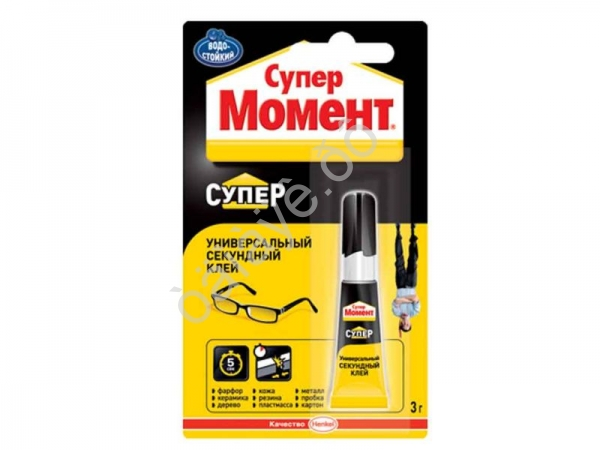 Клей секундный "Супер-Момент" (прод.от 12шт) /12/288