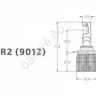 Светодиодные лампы MTF Light, серия ALL SEASONS LED, HIR2 (9012), 30W, 2500lm, 3000K, кулер, к-кт.