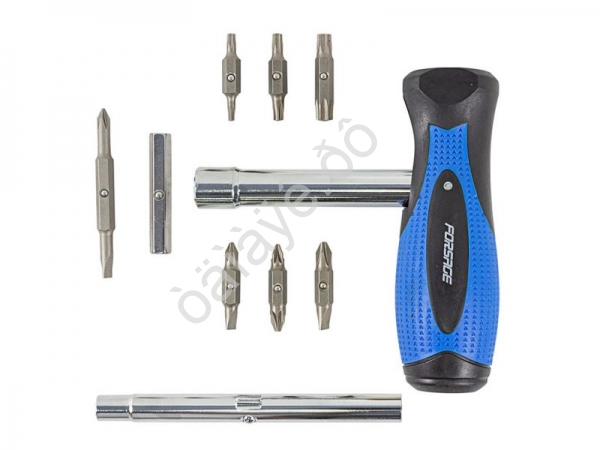 Отвертка комбинированная в комлекте с битами Forsage