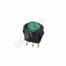 Выключатель клавишный круглый 250V 3А (3с) ON-OFF зеленый с подсветкой Micro (RWB-106, SC-214) REXANT