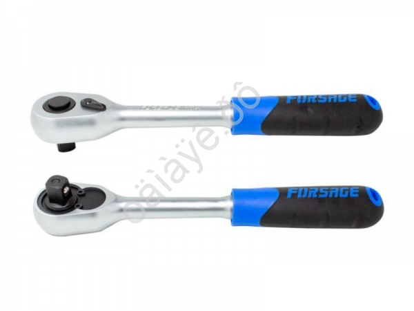 Трещотка реверсивная с резиновой ручкой 1/2' (L-250мм,45зуб.) Forsage