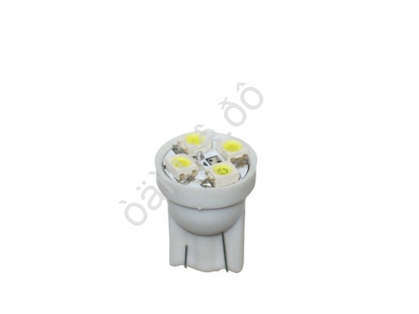 Светодиод Т10 -  4SMD  1210 белый 10/100_