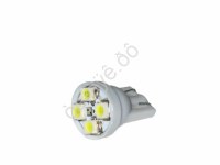 Светодиод Т10 -  4SMD  1210 белый МТ 10/100_