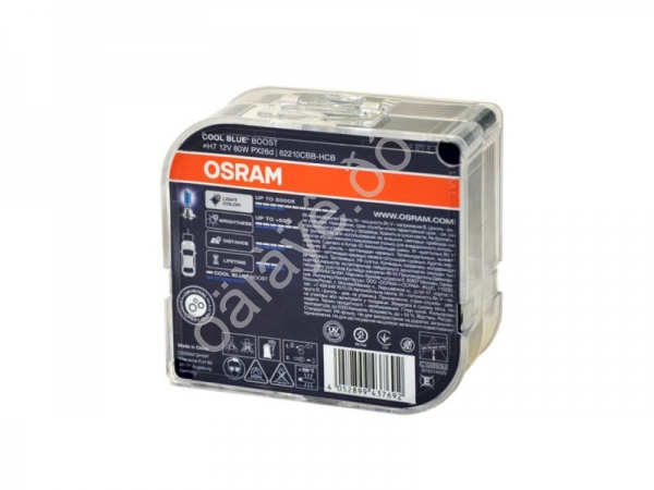 Лампа Osram H7 12V80W СOOL BLUE BOOST +50% РХ26d 5000К
