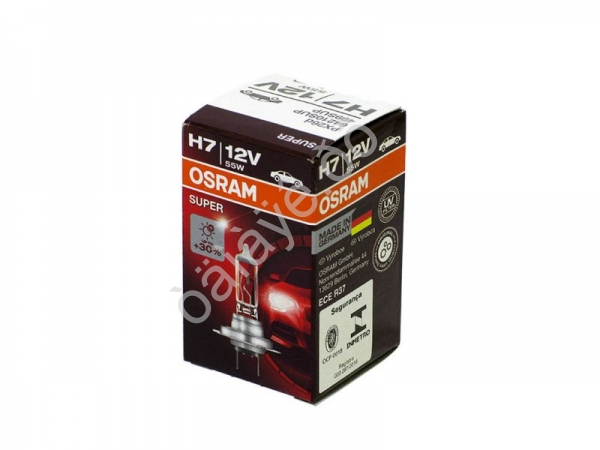 Лампа Osram H7 12V55W+30% 64210SUP