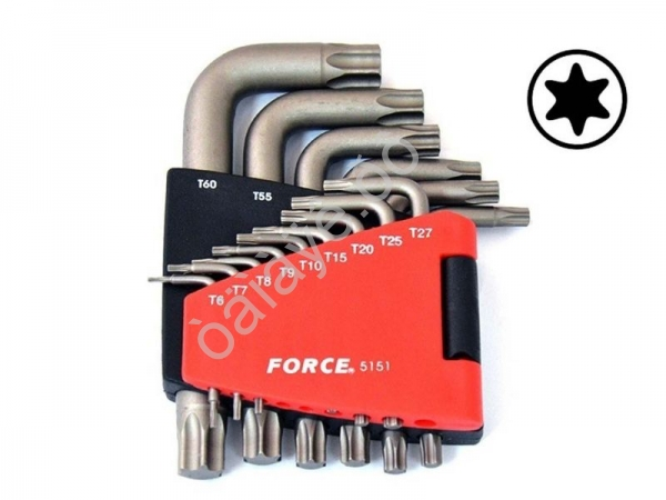 F5151 Набор угловых ключей TORX 15пред  /1/10/20