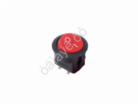 Выключатель клавишный круглый 250V 6А (2с) ON-OFF красный (RWB-213, SC-214, MRS-102-8) REXANT