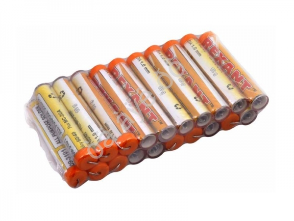 Припой с канифолью REXANT 10 гр.Ø1.0 мм (Sn60 Pb40 Flux 2.2%)