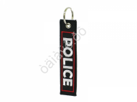 Брелок из ткани "POLICE" с вышивкой 3х13 см