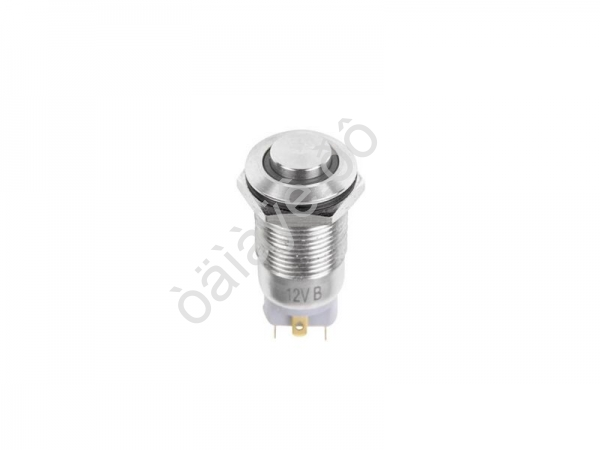 Кнопка антивандальная Ø12 12V (2с) ON-OFF фикс синяя