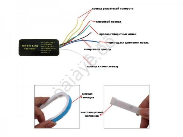 Лента светодиодная под крышку багажника120см, белая