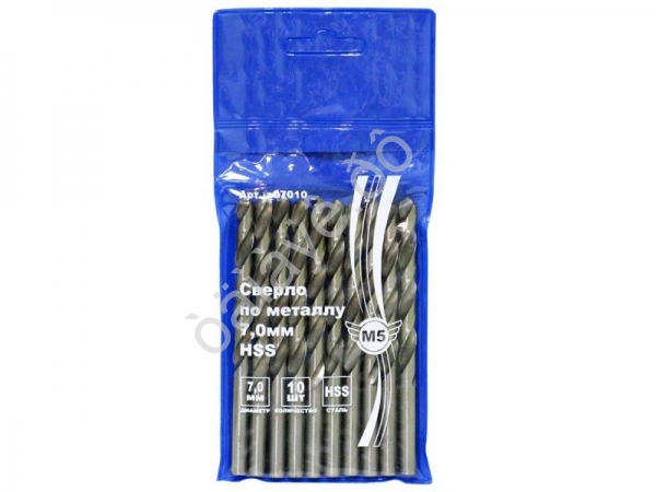 Сверло по металлу   7,0мм  HSS  "М5"10/500_