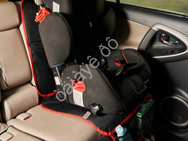 Накидка защитная под детское автокресло со спинкой и карманом