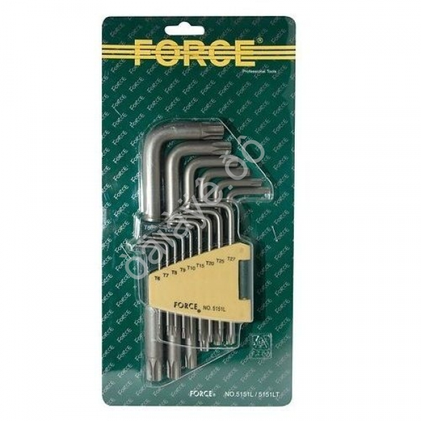F5151LТ Набор TORX удлинёных с отверстием Г-образн. 15пр.  /1/5