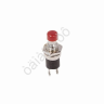 Кнопка 220v 2A (2c) (ON)-OFF Ø7,2 металл красная Micro/10