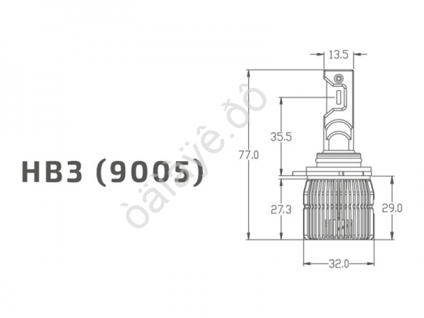 Светодиодные лампы MTF Light, серия RETROFIT LED, HB3(9005), 30W, 2750lm, 3500K, кулер, к-кт.