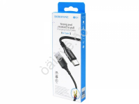 Дата-кабель универ. USB--Type-C 1 м, 3А, черный BOROFONE BX54 Borofone