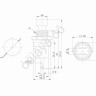 Кнопка 220v 2A (2c) (ON)-OFF Ø7,2 металл черная Micro/10