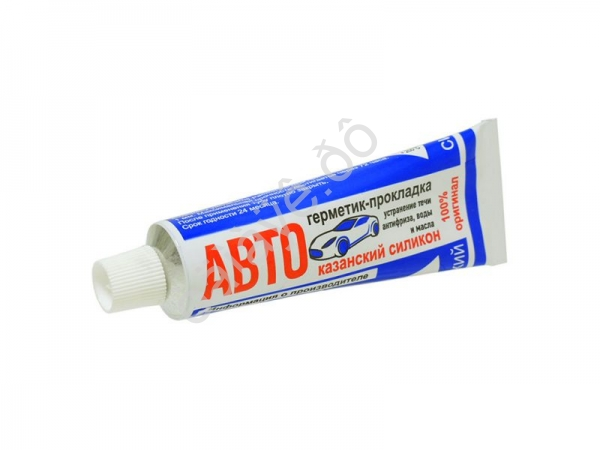 Герметик-прокладка АВТО КЗГ (г. Казань) термостойкий силиконовый 60г 1/100