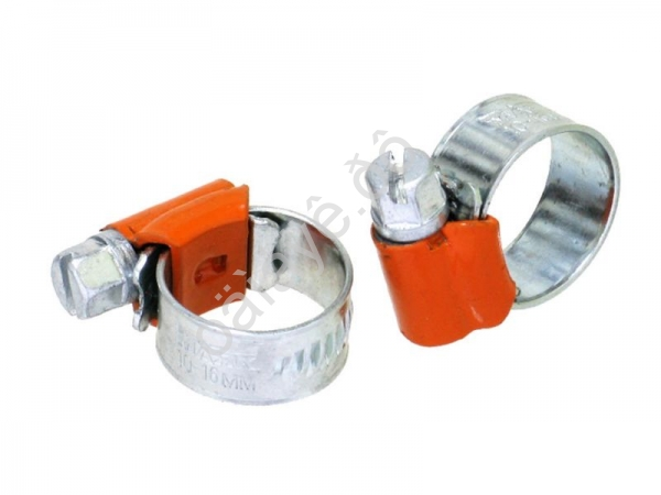 Хомут червячный усиленный оцинкованный 10-16 мм (9,7мм) "Маяк" (2шт.) W1 МАЯК