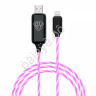 Дата-кабель универ. Lightning, 1м, 2.4А, Быстрая зарядка, LED подсветка розовая, Заря BY Дата-кабель универ. Lightning, 1м, 2.4А, Быстрая зарядка, LED подсветка розовая, Заря BY