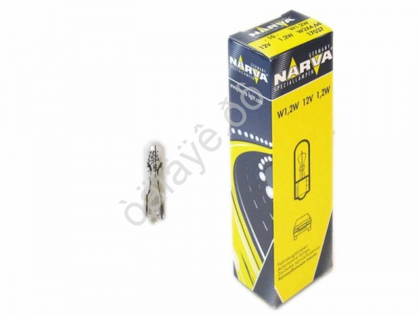 Лампа Narva W1,2W 12V W2*4.6d /10/200