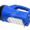 Фонарь аккум 220В, синий, 3W LED+12SMD LED 2 режима, SLA Ultraflash LED3818SM