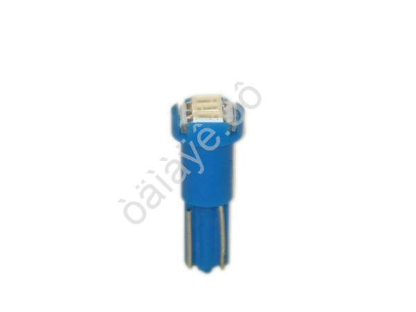 Светодиод 12V T 5 3SMD W2,0x4,6D BLUE (3014) "Маяк" /10