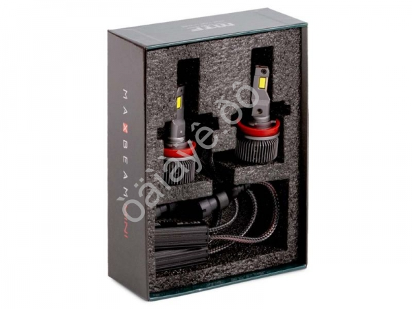 Светодиодные лампы MTF Light, серия MaxBeam Mini, H11/H9, 12V, 45W, 4500lm, 6000K, кулер, комплект.