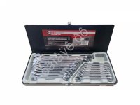 Набор ключей комбин. 16пр. (6-19, 22, 24мм) в метал. кейсе  FORCEKRAFT