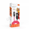 Дата-кабель универ. USB--Type-C, 1м, 2.4А, Быстрая зарядка, LED подсветка оранжевая, Заря BY