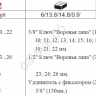 F5172 Набор ключей "воронья лапа"  /1/6