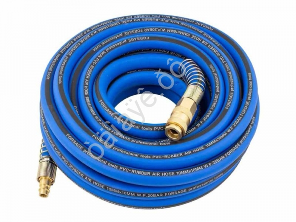 Шланг резиновый воздушный армированный с фитингами 10мм х 16мм х 10м F-ES-1010