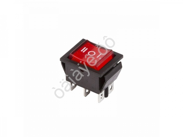 Переключатель клавишный 250V 15А (6с) ON-OFF-ON красный с подсветкой и нейтралью (RWB-509, SC-767) REXANT Переключатель клавишный 250V 15А (6с) ON-OFF-ON красный с подсветкой и нейтралью (RWB-509, SC-767) REXANT
