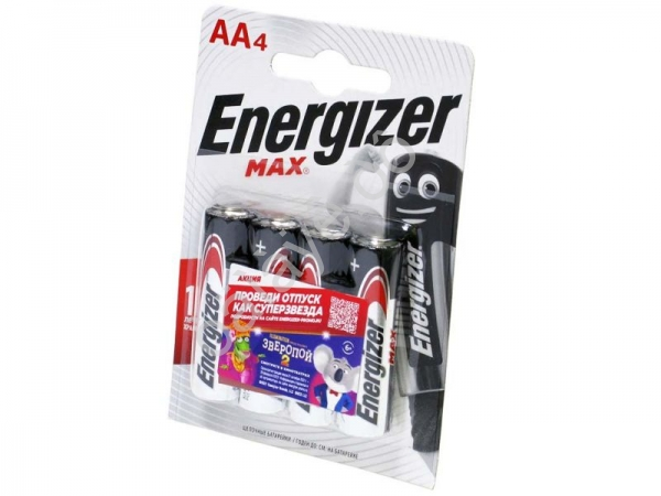 Батарейки ENERGIZER MAX АА LR06 /4/480 Батарейки ENERGIZER MAX АА LR06 /4/480