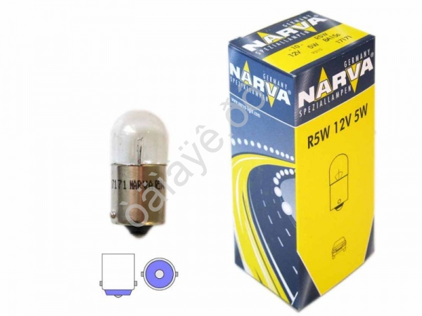 Лампа Narva R12-5W BA15s 17171 /10/200