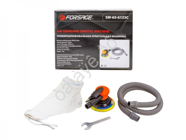 Пневмошлифовальная орбитальная машинка 6" (10500об/мин, 84л/мин) Forsage