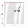 Пакеты с замком типа ZIP LOCK   8х12см 35мкм (005Р) (100шт/уп) 1/20/240