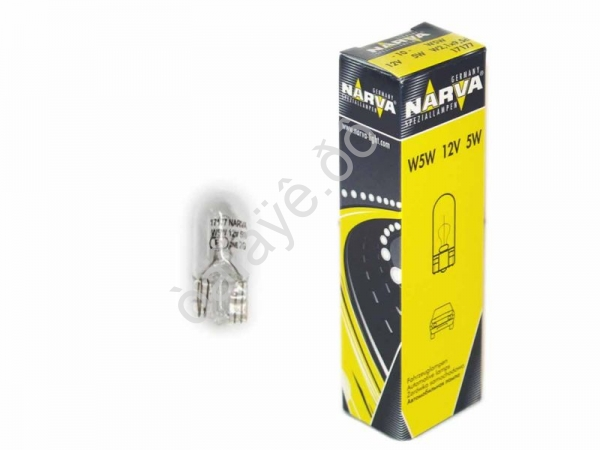 Лампа Narva W5W 12V 5W   W2,1x9,5d    17177 /10/200
