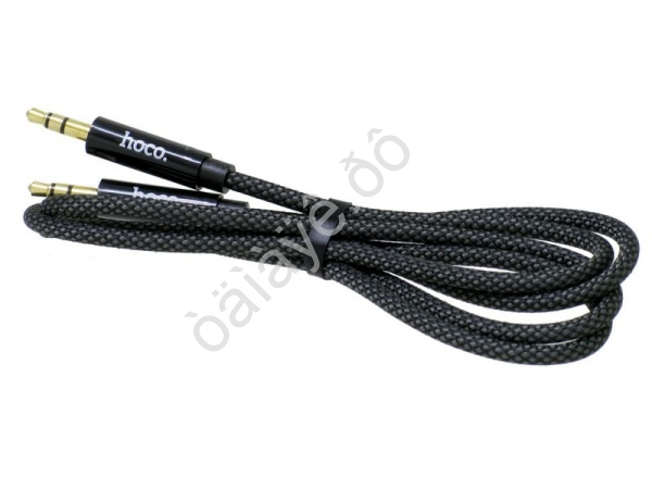 Аудио кабель AUX 3,5мм 1м HOCO UPA19, цвет черный 1/31