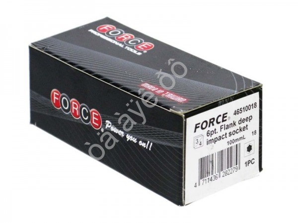 F46510018 Ударн.головка на 3/4" 6гр. 18мм; L=100мм /1