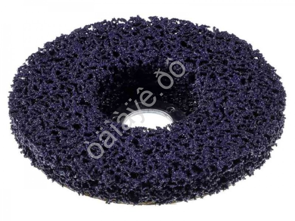 Диск коралловый зачистной 125мм для УШМ, п.кв. 22 мм, толщина 14мм, фиолетовый, высокая жестк. ЕРМАК