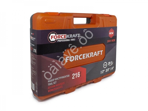 Набор инструментов 216пр. 1/4'3/8'1/2'(6гр.)(4-32мм) FORCEKRAFT