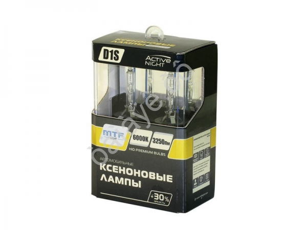 Xenon лампа MTF D1S (6000K) 35W, 85V 3250lm, ACTIVE NIGHT +30%
