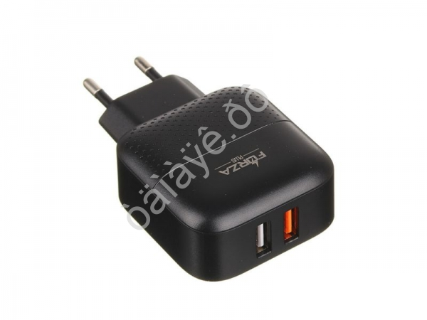 СЗУ 220В, 3A, быстрая зарядка, QC 3.0 + Type-C PD, FORZA  /1/20