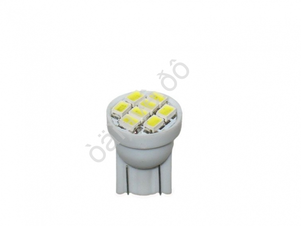 Светодиод Т10 -  8SMD  1210 белый /10/100_
