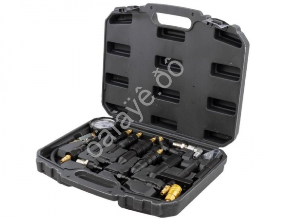 Тестер компрессии дизельного двигателя, манометр в комплекте с переходниками, набор 13шт Forsage