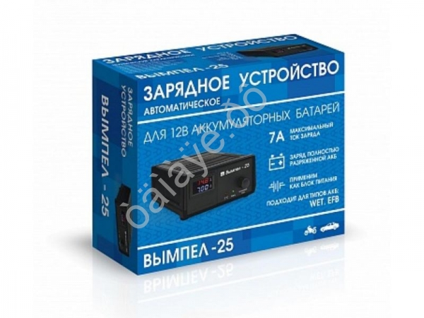 Зарядное устройство Вымпел-25 (автомат,0-7А,14.8В,LED амперметр/вольтметр) Зарядное устройство Вымпел-25 (автомат,0-7А,14.8В,LED амперметр/вольтметр)