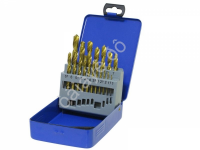 Набор свёрл по металлу 19шт. d1-10мм, шаг 0,5мм, титановое покрытие  МАЯКАВТО™ 1/25_